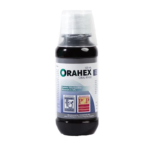 oharex|ORAHEX ORAL RINSE REG 120ML